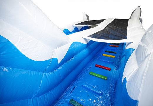 Obtenha seu escorregador inflável de golfinhos com objetos 3D online para crianças. Ordene escorregadores infláveis ​​agora online em JB Insuflaveis Portugal