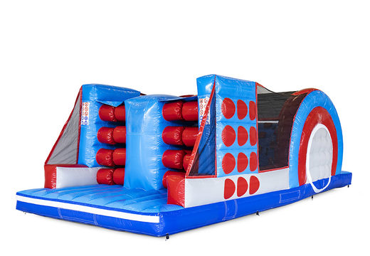 Encomende o curso de assalto Big Roll inflável de 40 peças para crianças. Compre cursos de obstáculos infláveis ​​online agora na JB Insuflaveis Portugal