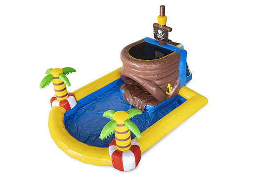 Compre grandes castelos infláveis com tema de crocodilo com toboágua e piscina, para crianças. Encomende castelos insufláveis online na JB Insufláveis ​​Portugal