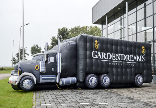 Venda inflável 3D Gardendreams de aumento de produtos de caminhão. Encomende objetos 3D infláveis ​​agora online na JB Insuflaveis Portugal