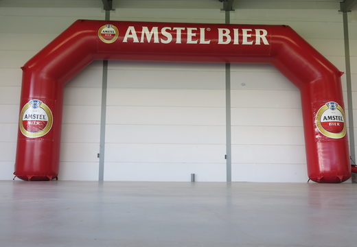 Arco de meta insuflável de propaganda de cerveja Amstel inflável feito sob medida para comprar na JB Promotions Portugal. Encomende online arcode meta insufláveis ​​de publicidade sob medida em JB Insuflaveis Portugal