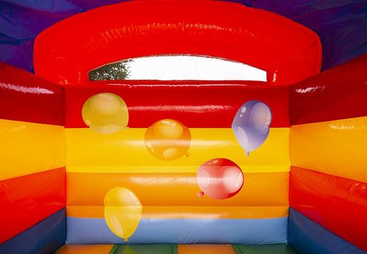 Pequeno castelo insuflável em tema de balão de festa à venda. Compre nossos castelos insufláveis na JB Insufláveis ​​Portugal online