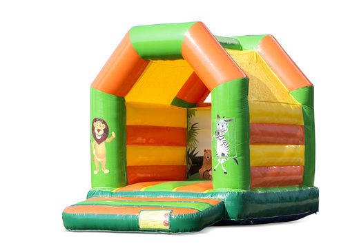 Compre um castelo insuflável midi com tema de selva para crianças. Castelos insufláveis ​​disponíveis na JB Insufláveis ​​Portugalonline