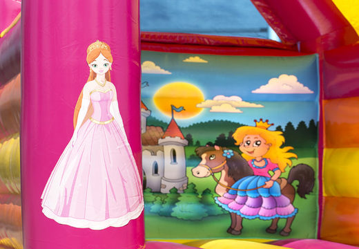 Castelo insuflável Midi com tema princesa, para crianças à venda. Encomende castelos insufláveis ​​na JB Insufláveis ​​Portugal online