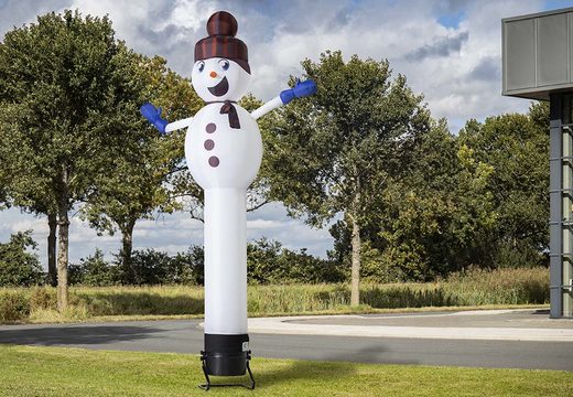 Ordene o boneco de neve airdancer insuflável de 6 m de altura agora online em JB Insuflaveis Portugal. Compre airdancers insufláveis ​​padrão para cada evento