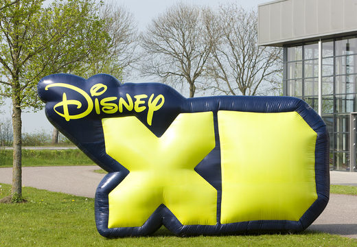 Compre uma ampliação do logotipo do Disney XD. Encomende online ampliações de produtos infláveis ​​na JB Insuflaveis Portugal