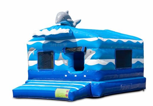 Compre um grande castelo insuflável de pit de bola azul playfun indoor no tema Seaworld para crianças. Encomende castelos insufláveis online na JB Insufláveis Portugal