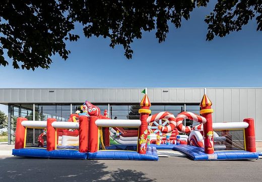 Encomende um grande castelo insuflável com tema de circo para crianças. Compre castelos insufláveis ​​online na JB Insufláveis Portugal