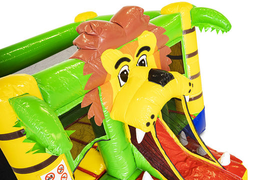 Pequeno insuflável no tema leão à venda para crianças. Compre castelos insufláveis na JB Insufláveis Portugal