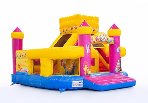 Encomende um castelo insuflável multifuncional de festa Funcional para crianças. Compre castelos insufláveis ​​online na JB Insufláveis ​​Portugal