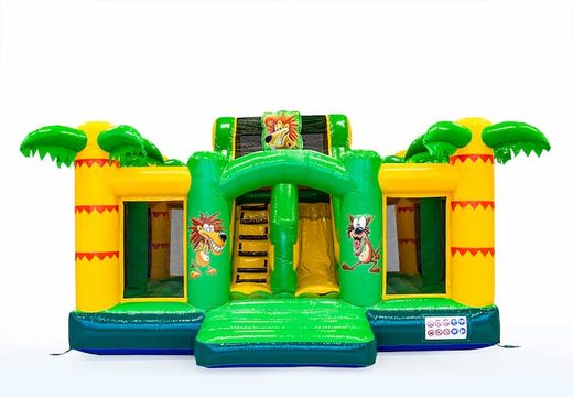Ordem Slidebox Jungle castelo insuflável com slide para crianças. Compre insufláveis ​​online na JB Insufláveis ​​Portugal