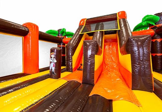 Ordem Slidebox Pirate castelo insuflável  com slide para crianças. Compre insufláveis ​​online na JB Insufláveis ​​Portugal