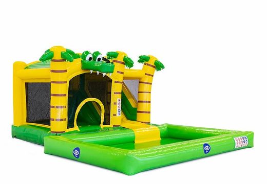 Encomende jumpy happy splash crocodilo castle insuflável da JB Inflatables na JB Insufláveis ​​Portugal. Compre castelos insufláveis online na JB Insufláveis ​​Portugal