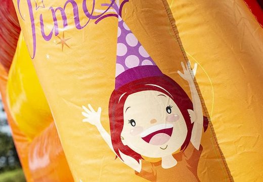 Compre um pequeno castelo insuflável em balões temáticos de festa com escorregador para comprar na JB Insufláveis ​​Portugal online