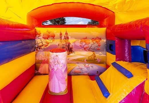 Encomende um pequeno castelo insuflável multifunções com tema de princesa, para crianças. Compre castelos insufláveis ​​online na JB Insufláveis ​​Portugal
