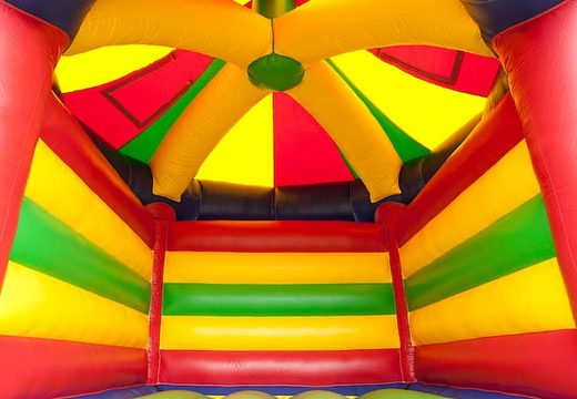 Ordene um castelo insuflável de carrossel padrão com tema de circo para crianças. Castelos insufláveis ​​​​à venda online na JB Insufláveis ​​Portugal