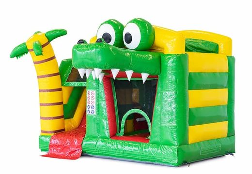 Encomende um pequeno castelo insuflável com tema de crocodilo, incluindo uma piscina, para as crianças no JB Insufláveis ​​Portugal. Compre castelos insufláveis online na JB Insufláveis ​​Portugal