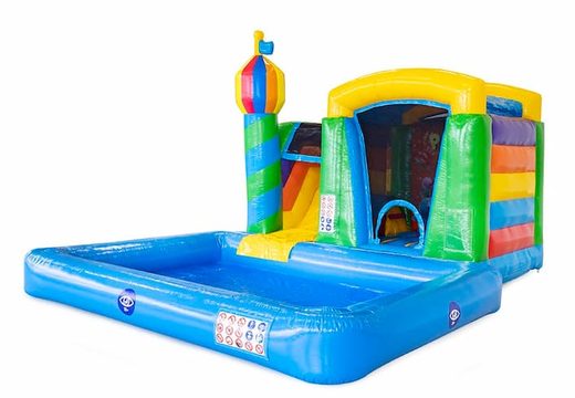 Compre um mini splash castelo insuflável com piscina na JB Inflatables Portugal para crianças. Encomende castelos insufláveis online na JB Inflatables Portugal