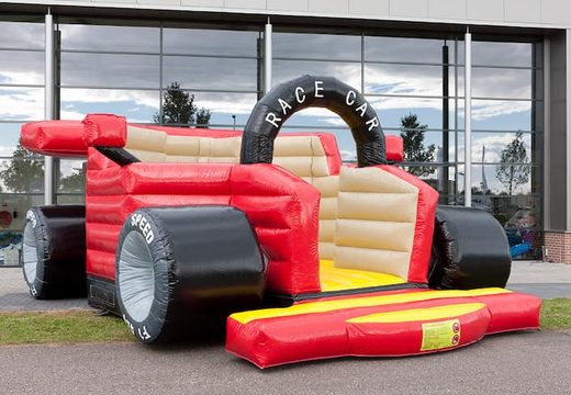Castelo super insuflável de carros de corrida de Fórmula 1 à venda para crianças. Compre castelos insufláveis ​​online na JB Insufláveis ​​Portugal