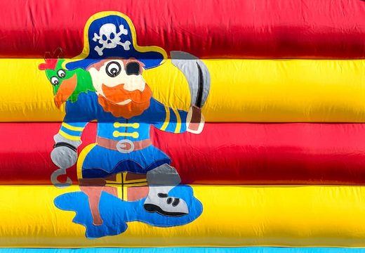 Castelo super insuflável pirata com animações alegres para crianças. Compre castelos insufláveis online na JB Insufláveis ​​Portugal
