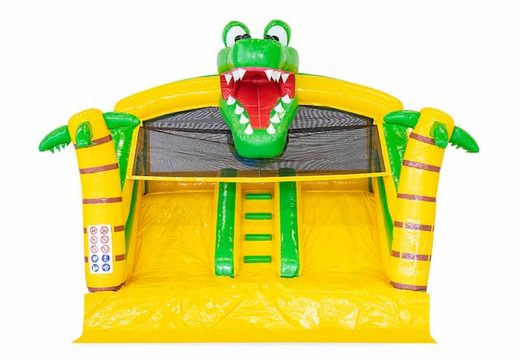 Compre castelo insuflável multijogador com temática de crocodilo e banheira conectável, para crianças na JB Insufláveis ​​Portugal. Encomende castelos insufláveis online na JB Insufláveis ​​Portugal