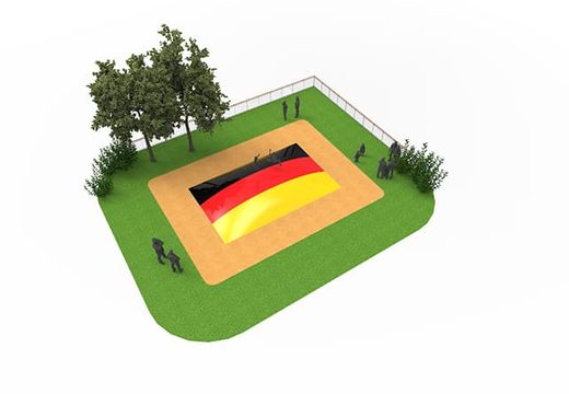 Airmountain inflável no tema bandeira alemã para crianças. Compre montanhas aéreas infláveis ​​agora online na JB Insuflaveis Portugal