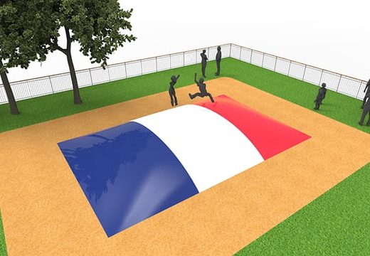 Compre montanha aérea inflável no tema da bandeira francesa para crianças. Encomende montanhas aéreas infláveis ​​agora online na JB Insuflaveis Portugal