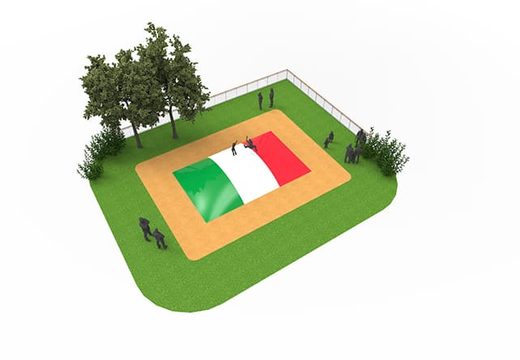 Compre montanha aérea inflável com tema de bandeira italiana para crianças. Encomende montanhas aéreas infláveis ​​agora online na JB Insuflaveis Portugal