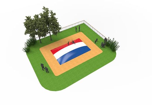 Encomende a montanha aérea no tema bandeira holandesa para crianças. Compre montanhas aéreas infláveis ​​agora online na JB Insuflaveis Portugal