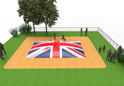 Encomende uma montanha aérea inflável no tema da bandeira do Reino Unido para crianças. Compre montanhas aéreas infláveis ​​agora online na JB Insuflaveis Portugal