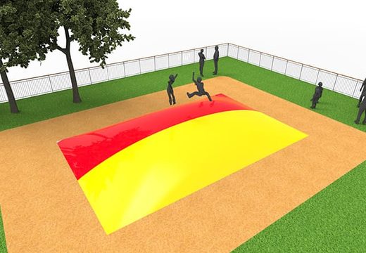 Compre montanha aérea inflável na cor vermelho amarelo para crianças. Encomende montanhas aéreas infláveis ​​agora online na JB Insuflaveis Portugal