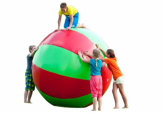 Encomende super bolas multiuso verde-vermelho de 1,5 e 2 metros para adultos e jovens. Compre itens infláveis ​​online na JB Insuflaveis Portugal