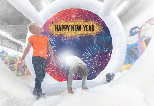 globo de neve hermético com fundo de ano novo para tirar fotos à venda