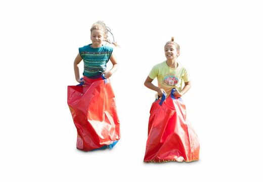 Compre sacos de corrida de sacos vermelhos para velhos e jovens. Encomende itens infláveis ​​online na JB Insuflaveis Portugal