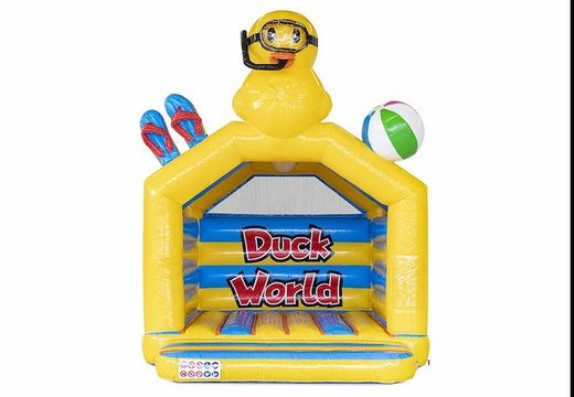 Compre inflável castelo inflável azul amarelo no tema pato para crianças