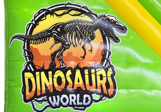 Encomende escorregador compacto inflável para crianças no tema dinossauro