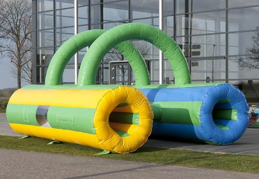 Opblaasbare kruiptunnel bestellen attractie spel zeskamp voor kids bij JB Inflatables