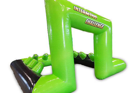 Compre o embarque inflável para jogos interativos em verde com preto