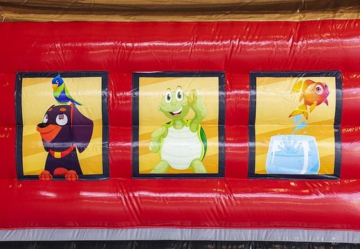Compre almofada de ar inflável padrão em hotel animal com animais 3d para crianças