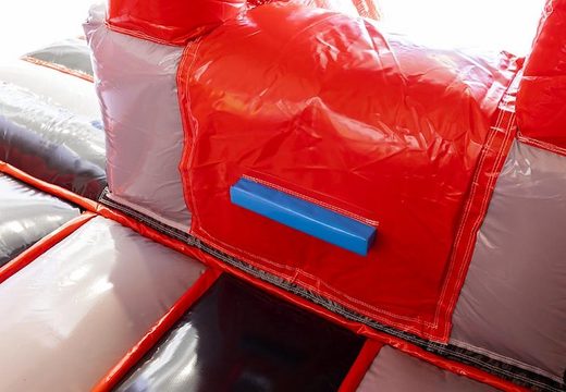 Almofada de ar inflável tema hotel animal com escorregador para venda para crianças
