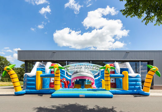 Encomende o parque infantil inflável inflável de 15 metros no tema seaworld para crianças