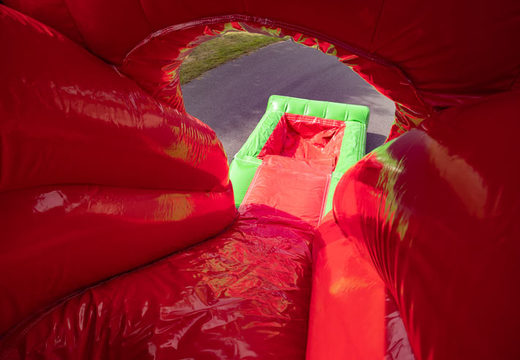 Encomende o castelo super inflável multiplay inflável com slide no tema da fazenda de trator para crianças