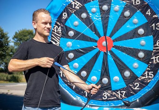 Alvo inflável com esporte interativo para jogar ou atirar em azul preto para venda