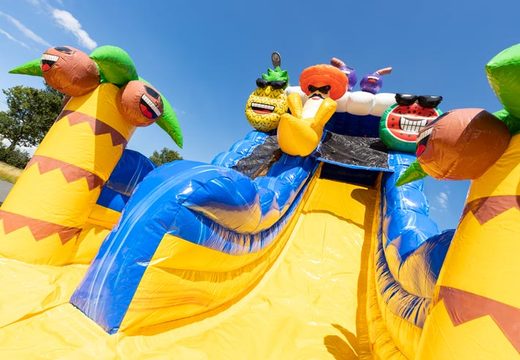 Compre escorregador de água caribenho colorido inflável para crianças