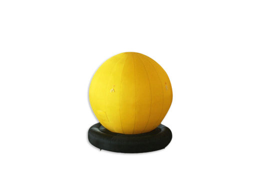 Balão grande inflável em amarelo para usar na inflação do balão