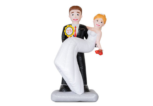 Encomende bonecas infláveis ​​casal de noivos 25 anos