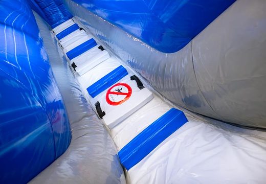 Toboágua inflável D18 Toboágua em azul branco prateado para venda