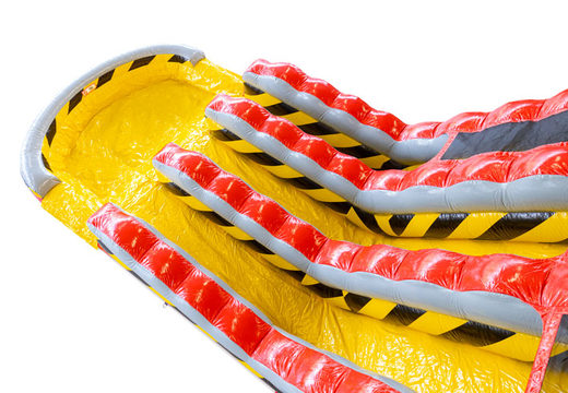 Encomende tobogã inflável Waterslide D22 High Voltage com tema atual na JB Inflatables