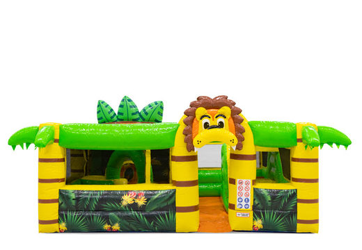 Encomende um castelo insuflável insuflável no tema Lion para crianças. Compre infláveis ​​online na JB Insuflaveis Portugal
