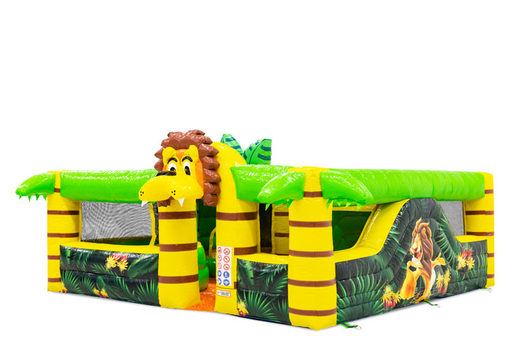 Compre um castelo insuflável insuflável no tema Lion para crianças. Encomende insufláveis ​​online na JB Insuflaveis Portugal